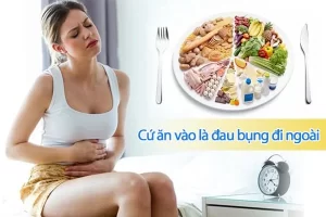 Thận trọng với những cơn đau bụng đi ngoài ngay sau khi ăn